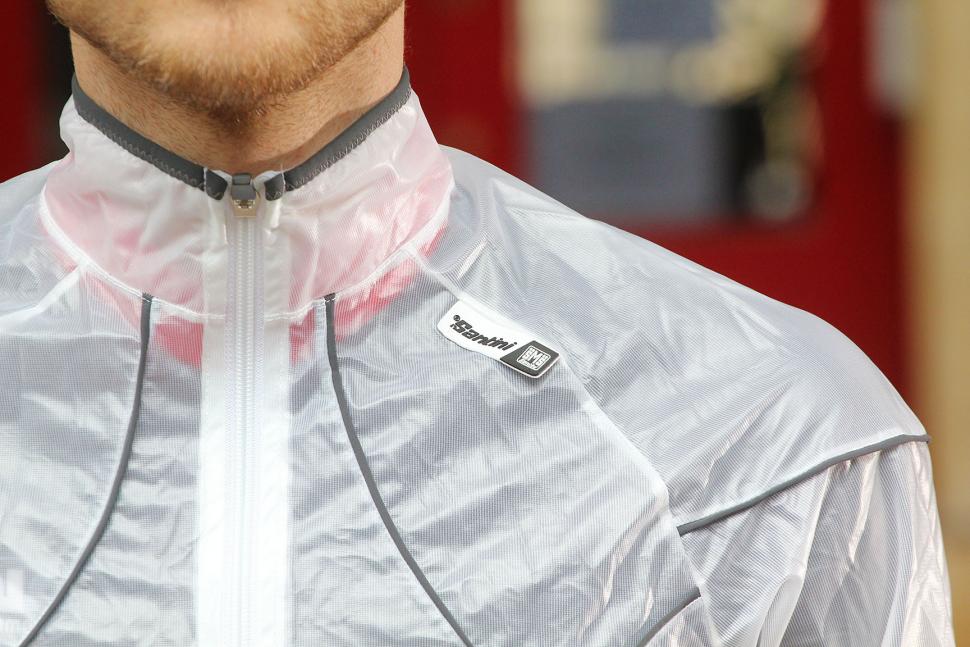 Transparent cycling clearance jacket